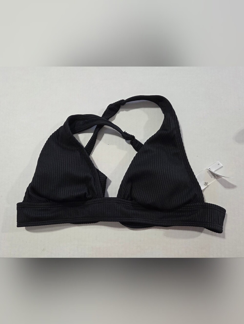 Cupshe Women’s Black Ribbed Bikini Set - Classic Two-Piece Swimwear - Picture 2 of 10